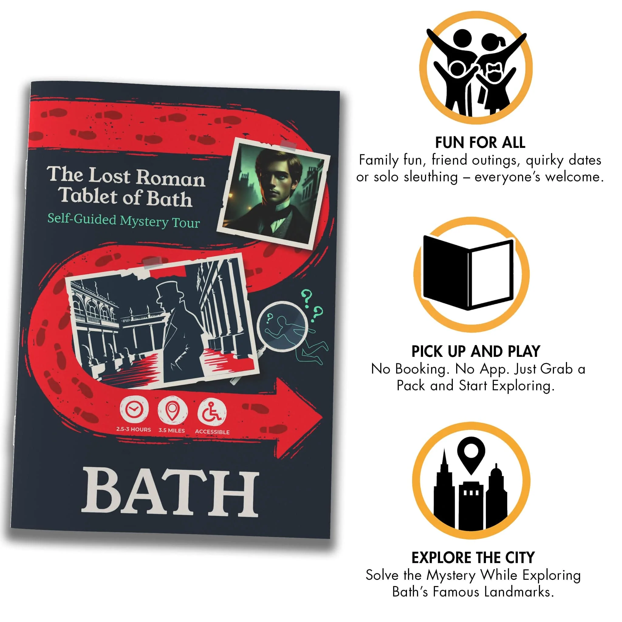 Outdoor Escape Room Bath - Self-Guided Murder Mystery Tour – The Lost Roman Tablet of Bath - Image 3