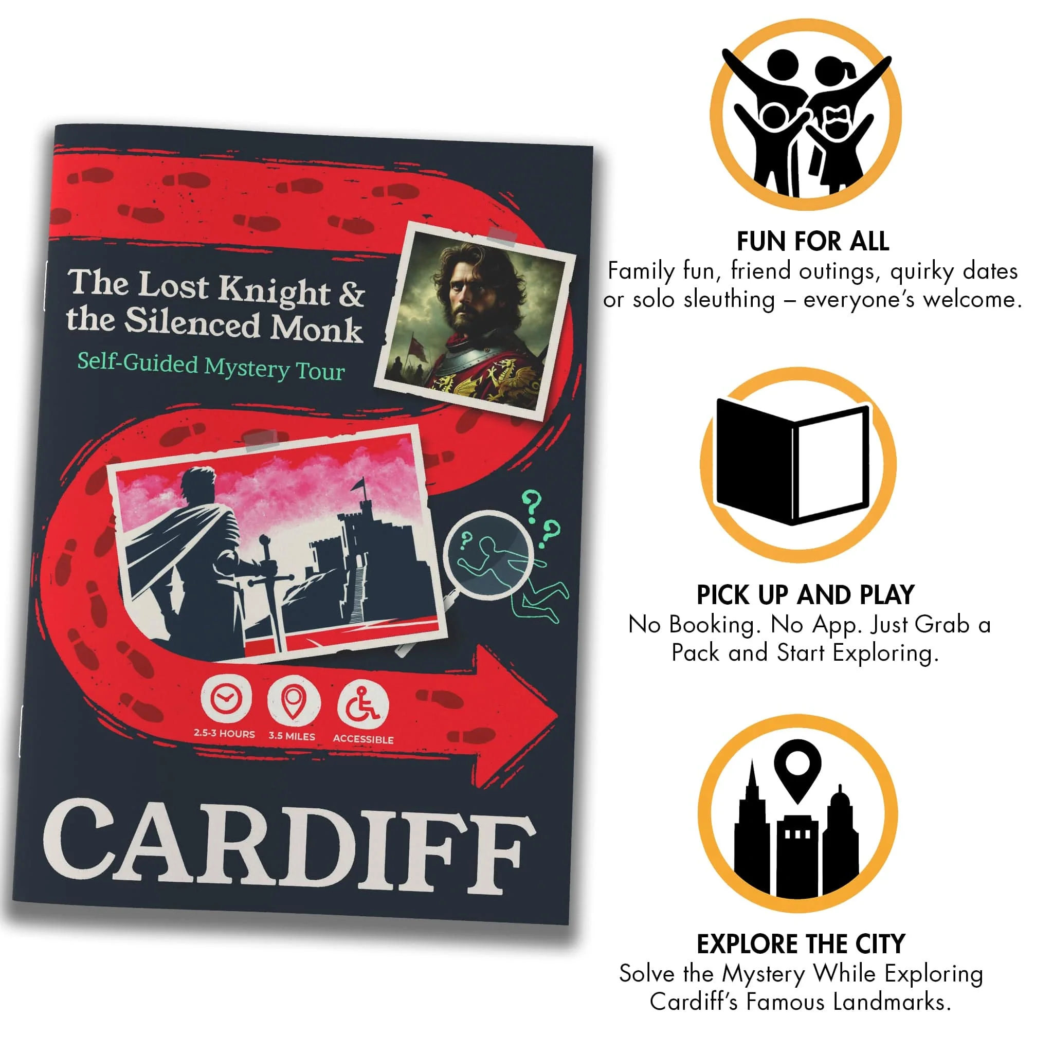 Outdoor Escape Room Cardiff - Self-Guided Murder Mystery Tour – The Lost Knight & the Silenced Monk - Image 3