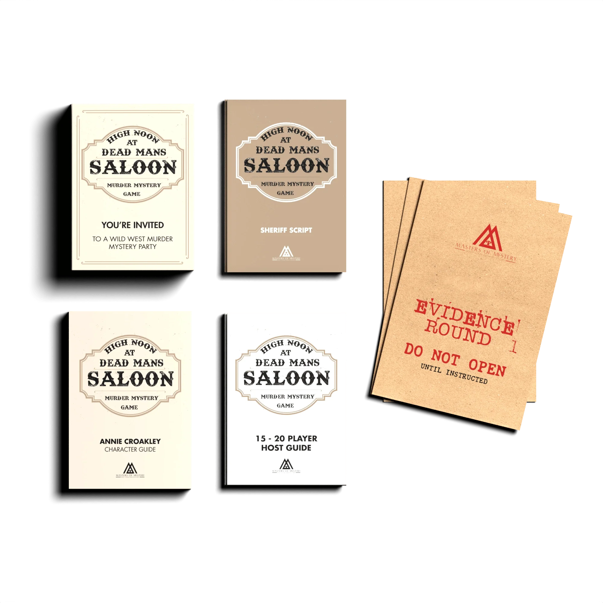 Wild West Cowboy Murder Mystery Host Your Own Game Kit - Image 3