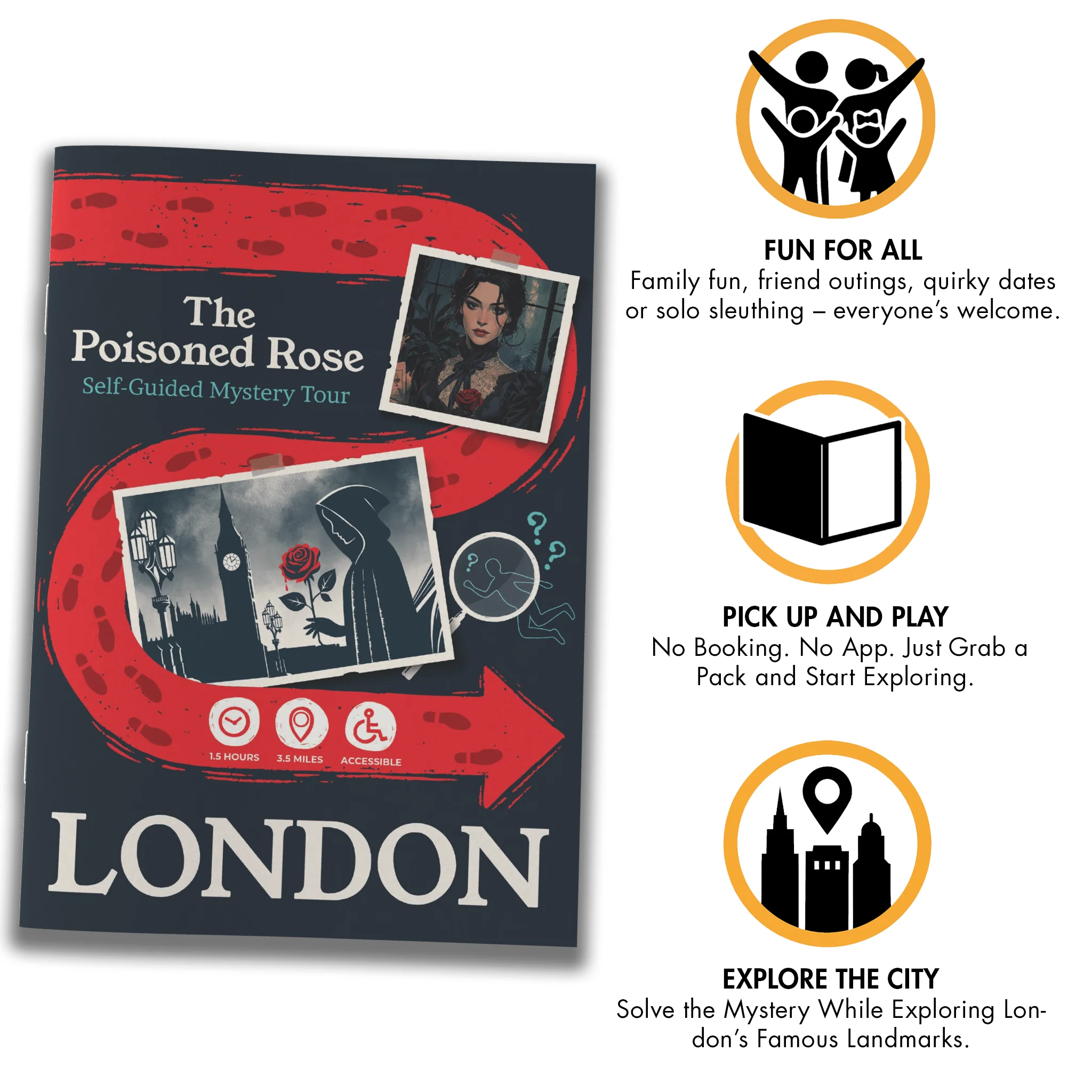 Outdoor Escape Room London - Self-Guided Murder Mystery Tour – The Poisoned Rose - Image 4