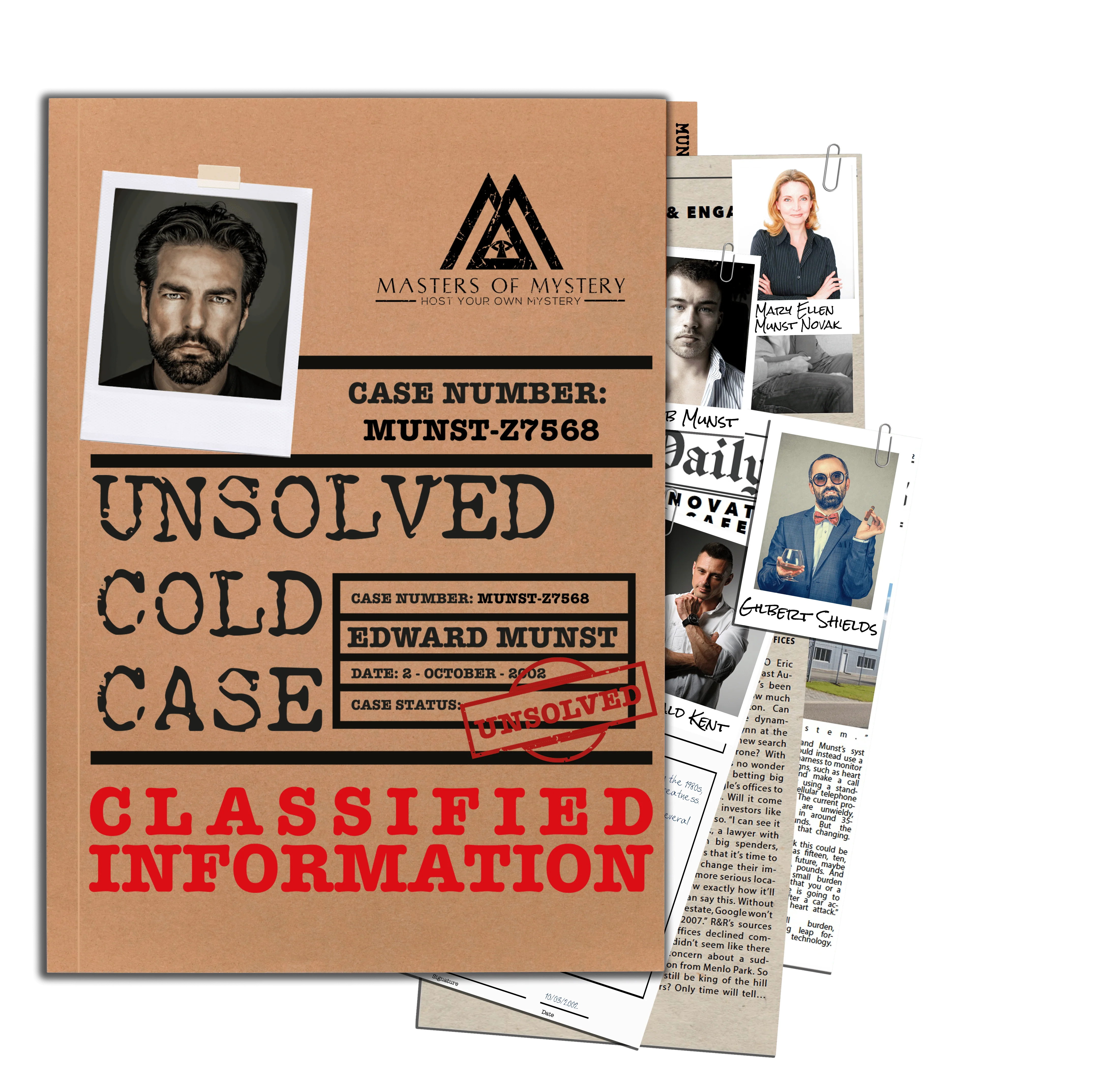 Unsolved Cold Case Files Game - Edward Munst Unsolved Murder Mystery - Perfect Date Night Game - Dig - Image 3
